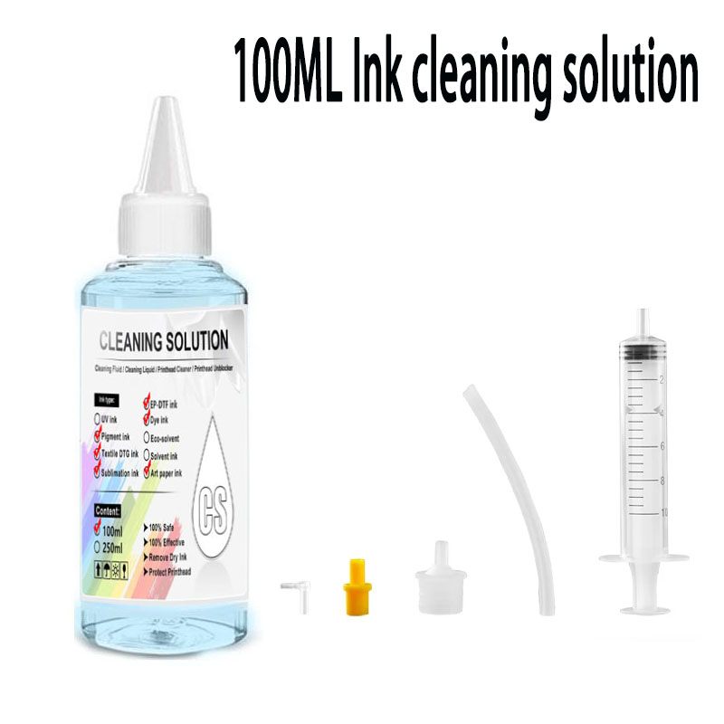 Sublimation Ink 100Ml - 100ML Inktreinigingsoplossing Inkjet Printerkop Reinigingsset Geschikt