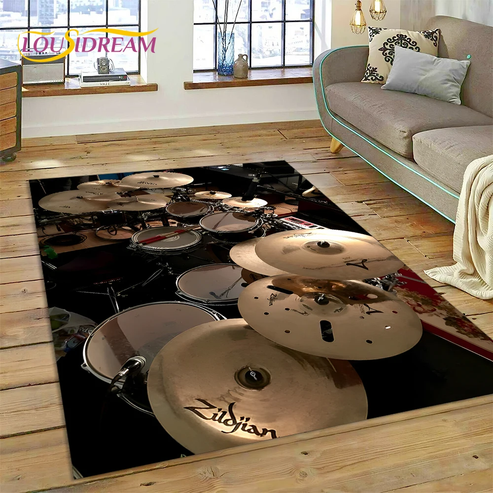 Commercial Printing Online - Drumstel Muziekinstrumenten Drumset Tapijt Tapijt voor