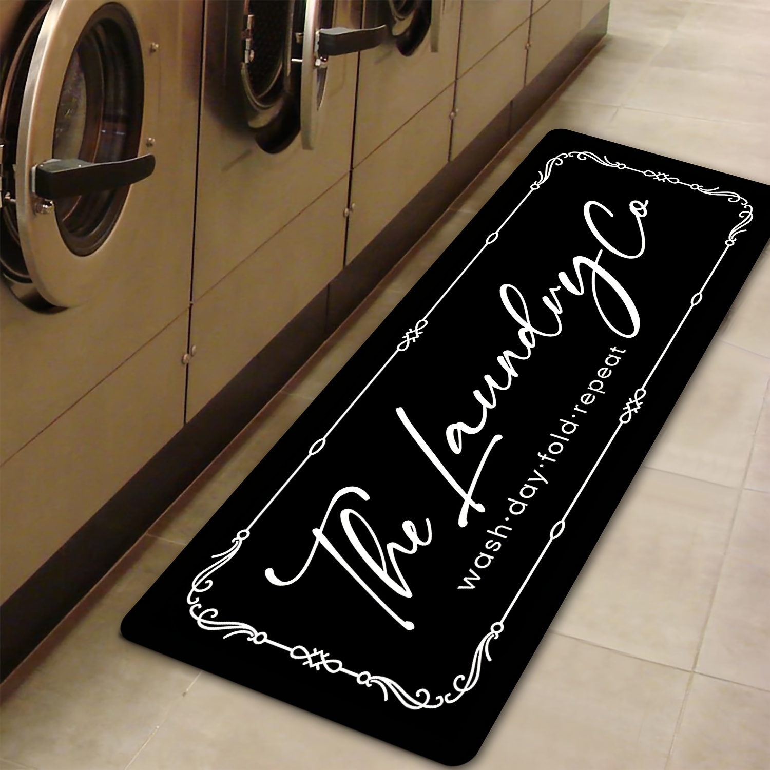 Vintage Scroll Border Laundry  - Commercial Printing Co recensie en prijs