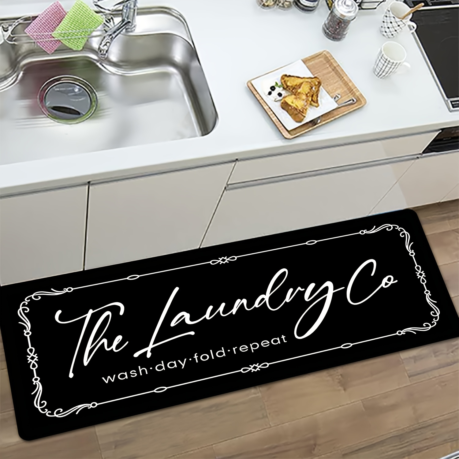 Vintage Scroll Border Laundry  - Commercial Printing Co recensie en prijs